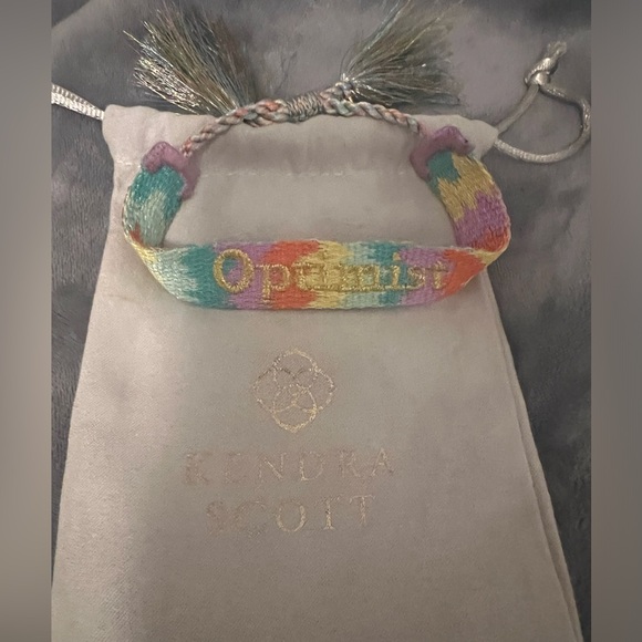 Kendra Scott Optimist Woven 14K Plated Friendship Bracelet - Picture 1 of 4
